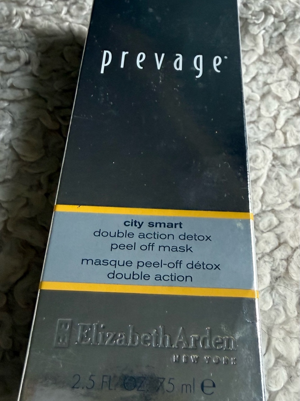 Elizabeth Arden double action detox peel off mask.